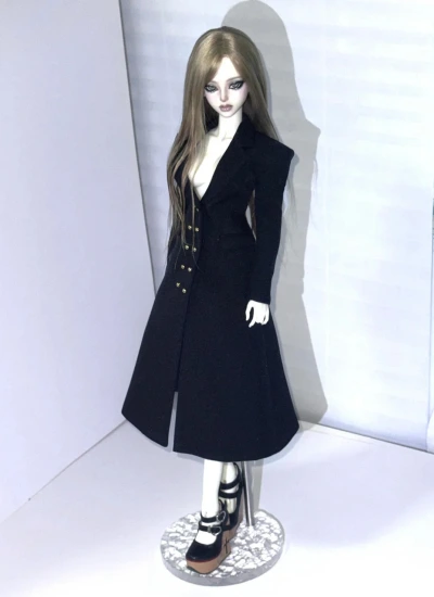 YEEVENTIDUE BJD Clothes Waist-tailored Blazer Coat for MSD Size Ball Jointed Doll