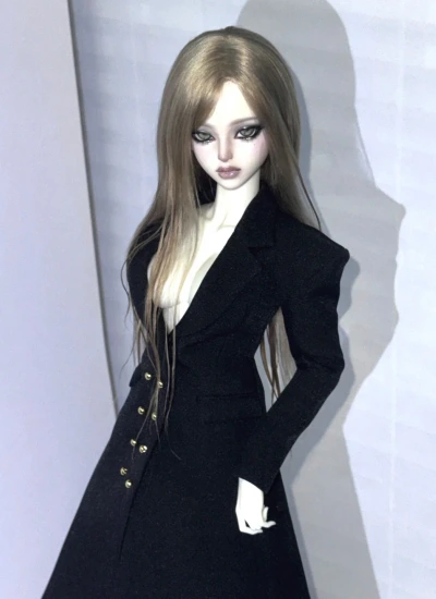 YEEVENTIDUE BJD Clothes Waist-tailored Blazer Coat for MSD Size Ball Jointed Doll