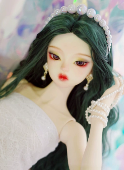 BJD Pearl Headband Vintage Mermaid White for SD/normal 70 Ball-jointed doll
