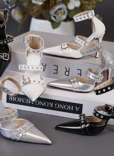 BJD Shoes Black High-Heeled Shoes for MSD/SD/SD16 Size Ball-jointed Doll