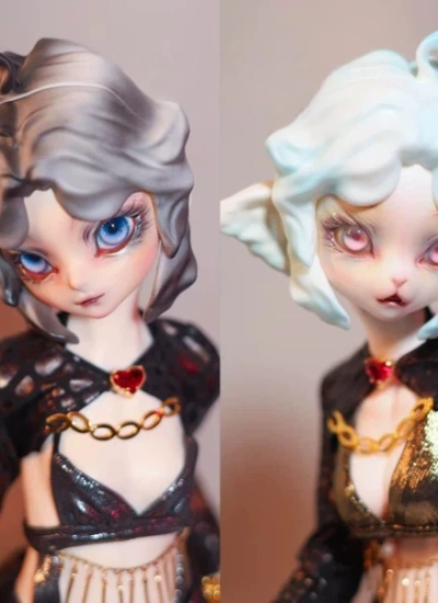BJD Childhood Ling Leopard (human version/Beast Version)  Body for 46.5cm Girl Ball-jointed doll