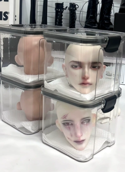 BJD Head Box Transparent Display Storage Box for YOSD MSD SD Ball Jointed Doll