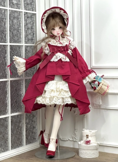 Bjd Clothing Night Crimson Little Red Riding Hood for MSD/MDD/Large MSD Size ball-jointed doll