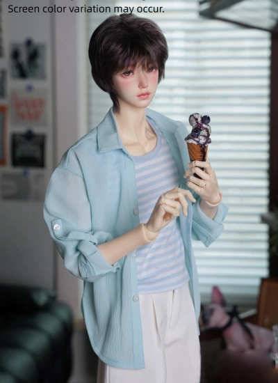 BJD Clothes A531 BLue Lazy Shirt for 1/4 1/3 SD10 Popo68 Loongsoul73 ID75 Size Ball-jointed Doll