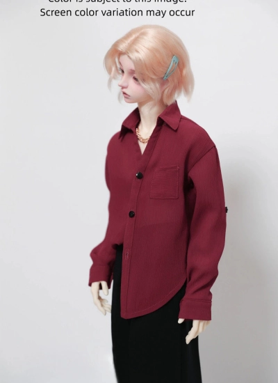 BJD Clothes A531 Wine Lazy Shirt for 1/4 1/3 SD10 Popo68 Loongsoul73 ID75 Size Ball-jointed Doll