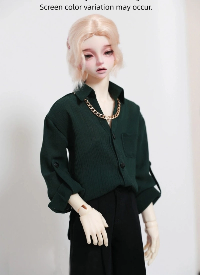 BJD Clothes A531 Dark Green Lazy Shirt for 1/4 1/3 SD10 Popo68 Loongsoul73 ID75 Size Ball-jointed Doll