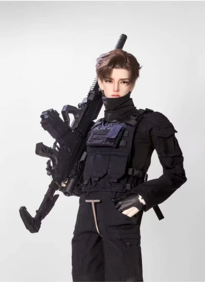 Nass BJD Clothes [Shadow Stalker] Tactical Vest Four-color Clothing Set for 75cm 77cm Size Ball Jointed Doll