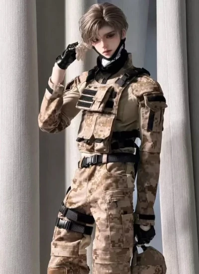 Nass BJD Clothes [Shadow Stalker] Tactical Vest Four-color Clothing Set for 75cm 77cm Size Ball Jointed Doll