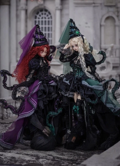 BJD Clothes [Whispers of the Old Gods] Cthulhu Myghos Style Dress Set for 1/4 Size Ball Jointed Doll