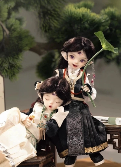 EvatyDoll*DOLLZONE BJD Fullset Kulala & Kululu 28.8cm Ball-jointed Doll