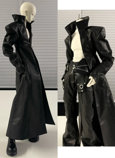 Natural Relax BJD Clothes [Desert Shadow Hunt] Wasteland Dark Cyber Trench Coat Pants for 1/4; Large 1/4; Special 1/4 Size Ball Jointed Doll