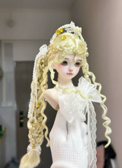 You Ni BJD Single Side Braid Goddess‑Style Doll Wig for 1/3 1/4 1/6 Ball-jointed Doll