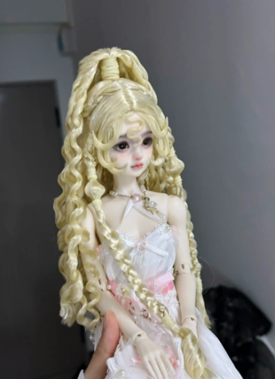 You Ni BJD Golden Egg‑Roll Curly Wig for 1/3 1/4 1/6 Ball-jointed Doll
