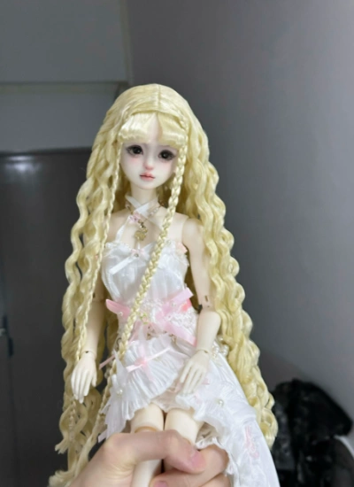 You Ni BJD Golden Egg‑Roll Curly Doll Wig for 1/3 1/4 1/6 Ball-jointed Doll
