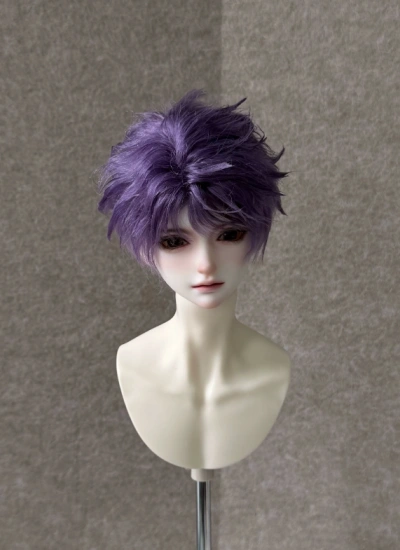 BJD Spiky Flip‑Up Hairstyle Wig SD/MSD/YOSD Size Ball-jointed Doll