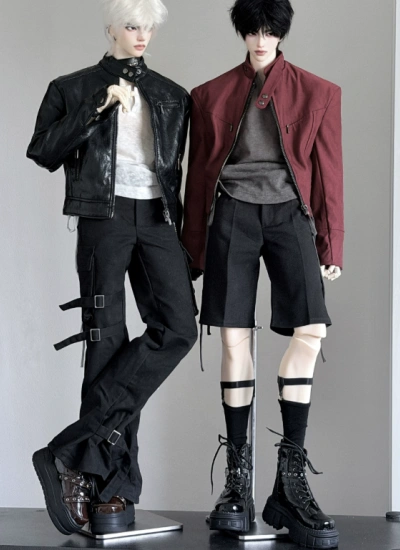 BJD Shoes Black Brown White Platform Boots for 1/4 /ID75 Size Ball Jointed Doll