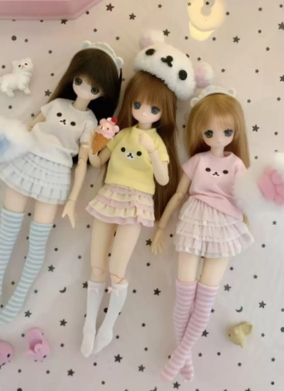Tearain BJD Rilakkuma Doll Top for 1/6/ob22/ob24 Girl Boy Ball-jointed doll
