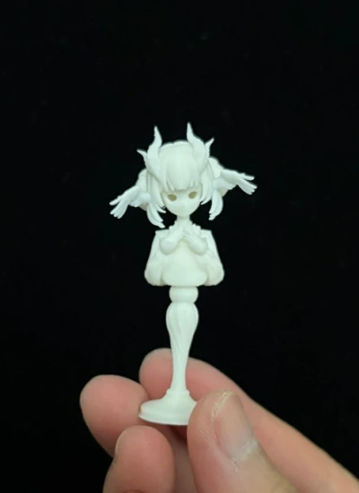 BJD 3D printing Mini Resin Little Dragon Lady Wig Ears