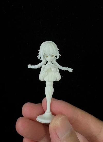 BJD 3D printing Mini Resin Wig