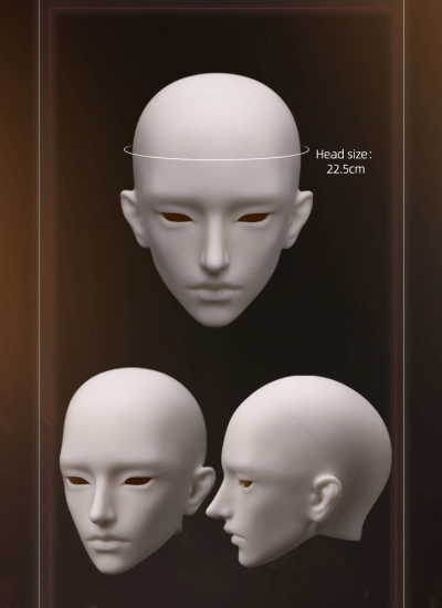 BJD Hdead Servator Head for 75cm Boy Ball-jointed Doll