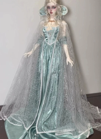 LE CREATEUR BJD Clothes [Stormy Night] Dress Cloak Set for  1/4 1/3 63cm 65cm 68cm 70cm 73cm 75cm 77cm Size Ball Jointed Doll
