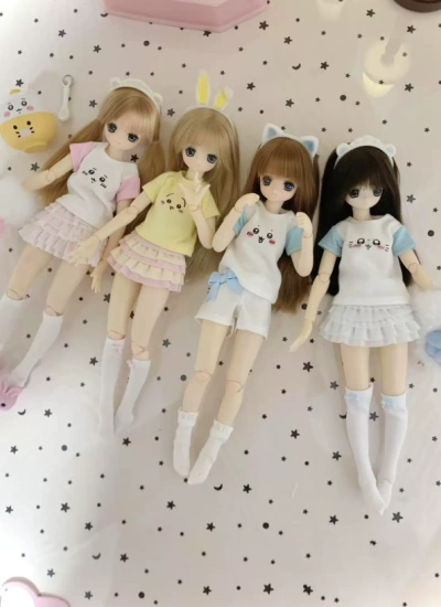 Tearain BJD Chiikawa Short Sleeve for 1/6/ob22/ob24 Girl Ball-jointed doll