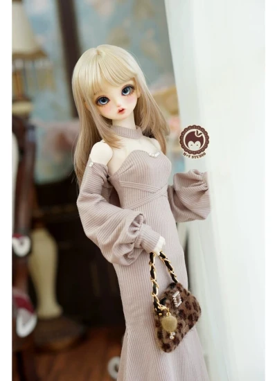 BJD Clothing [Wave Dream Bloom] Sexy Sweet Elegant Dress Set for MDD MSD 1/4 Large 1/4 Size Ball-jointed Doll
