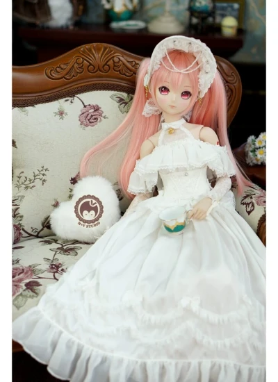 BJD Clothing [Love Confession] Sweet Cute Wedding Dress Set for DD DY SDGR AS58/62 Size Ball-jointed Doll