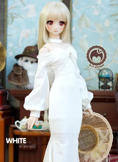 BJD Clothing [Wave Dream Bloom] Sexy Sweet Elegant Dress Set for DD SDGR AS58/62 UFDOLL 1/3 Size Ball-jointed Doll