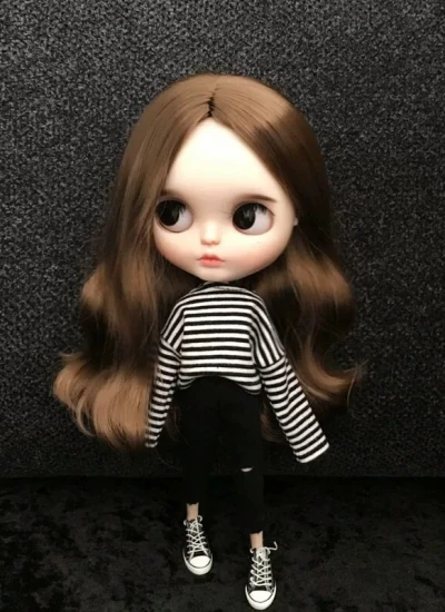 BJD Clothes Striped Top Jeans for Blythe Ball-jointed doll