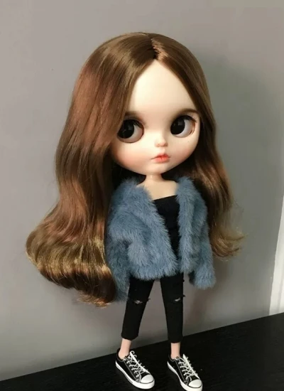 BJD Clothes Faux Fur Coat for Blythe Ball-jointed doll