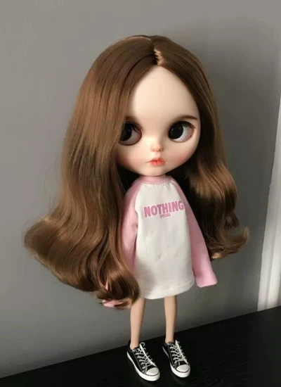 BJD Clothes White Pink Top for Blythe OB24 OB27 Ball-jointed doll