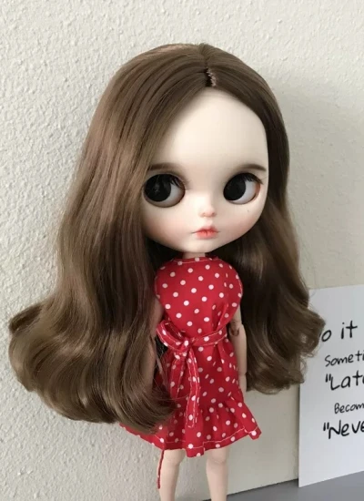 BJD Clothes Polka Dot Dress for Blythe OB24 OB27 Ball-jointed doll