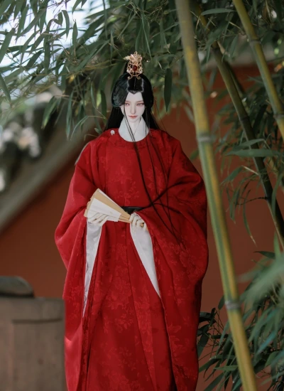 YLZY Official In Stock BJD Clothe Red【Banquet Clear Capital】Clothing set for 70~73cm Size Ball-jointed Doll