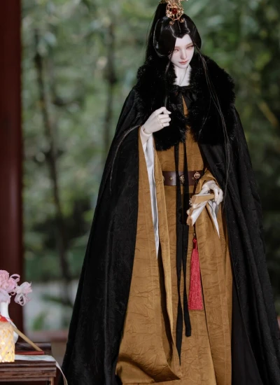YLZY Official In Stock BJD Clothe Brown【Banquet Clear Capital】Clothing set for Large 1/4 70~73cm Size Ball-jointed Doll