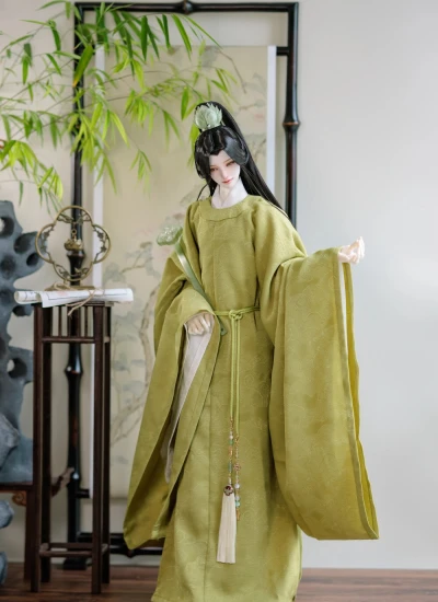 YLZY Official In Stock BJD Clothe Green【Banquet Clear Capital】Clothing set for 70~73cm Size Ball-jointed Doll
