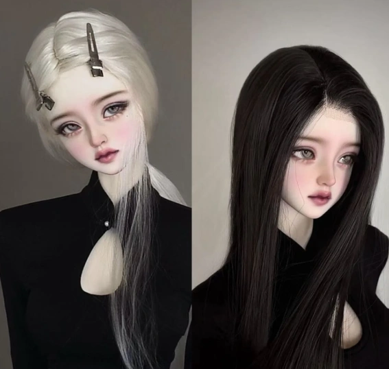 Qian Qian BJD Head Xiao Mei Head for 1/3 1/4 Ball-jointed Doll