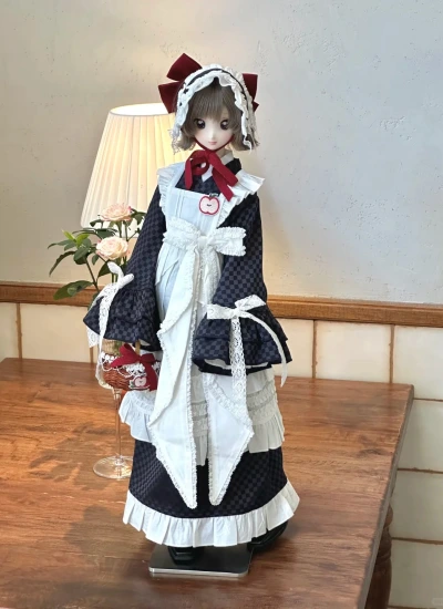 ドール用服 衣装セット【八月の宅急便】ダークブルー ライトブルー ピンク Azone/MDD/Kumako/MSD/SDサイズ用 球体関節人形用 bjd用