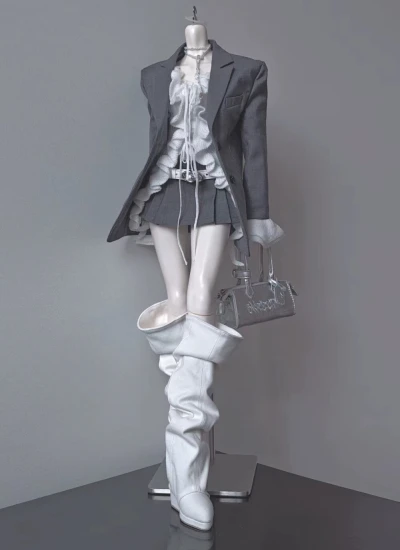 Choomic BJD Pointed Toe Wedge Heel Slouchy Boots for 1/3 Size Ball Jointed Doll