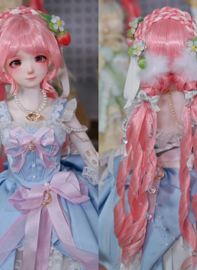 BJD Wig [Summer Strawberry]  Wig for 1/3 1/4 Ball-jointed Doll