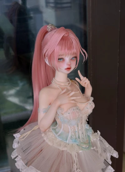 BJD Wig [Ancient Style Straight High Ponytail] Wig for 1/3 1/4 Ball-jointed Doll