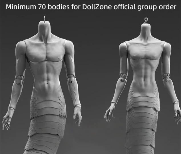 BJD Body Snake Body (Minimum 70 bodies for DollZone official group order) 73&75cm 182cm 194cm Boy Ball-jointed doll