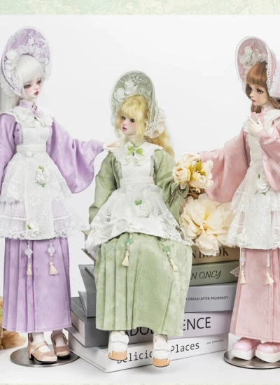 BJD Clothes【Fucui】Vintage Sino-Western Doll Set for MSD Size Ball-jointed Doll