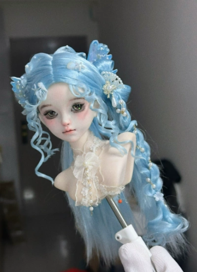 You Ni BJD Blue Ocean Mermaid Princess Hairstyle Wig for 1/3 1/4 1/6 Ball-jointed Doll
