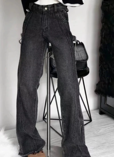 BJD Clothes [Side Sequence] Zipper Flare Pants for Large 1/4 75cm Ball-jointed Doll