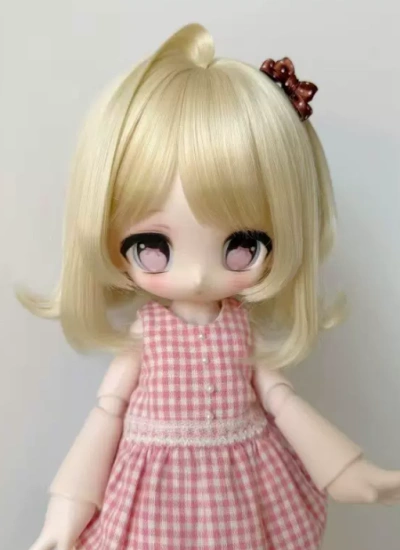 MQQ BJD Golden Wig for 1/4 1/3 Ball-jointed Doll