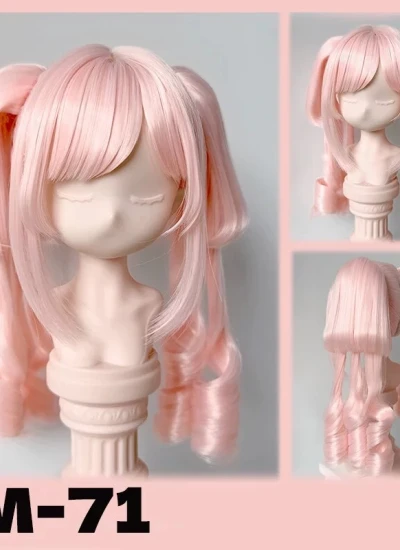 MQQ BJD Double Bubble Ponytail Wig for 1/4 1/3 Ball-jointed Doll
