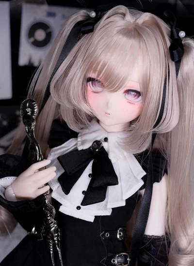 ZmoeDoll BJD Head Girl Granulated Sugar Half-Sleep Head for 1/4 Ball-jointed doll