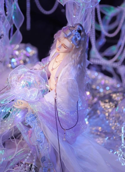 BJD Clothes [Sea Moon] Chinese Ancient Style Dress Suit for Special 1/4 73cm 77cm Size Ball Jointed Doll