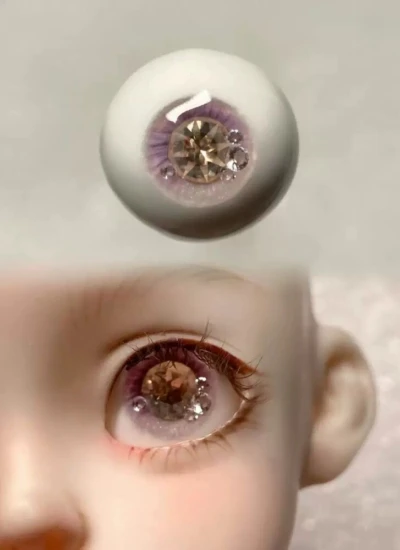 ドール用アイ レジンアイ キラキラ 石膏+樹脂アイ 10mm/12mm/14mm/16mmサイズ人形用 BJD
